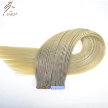 Hot Selling Double Drawn European Ombre Color Tape in Hair Extension